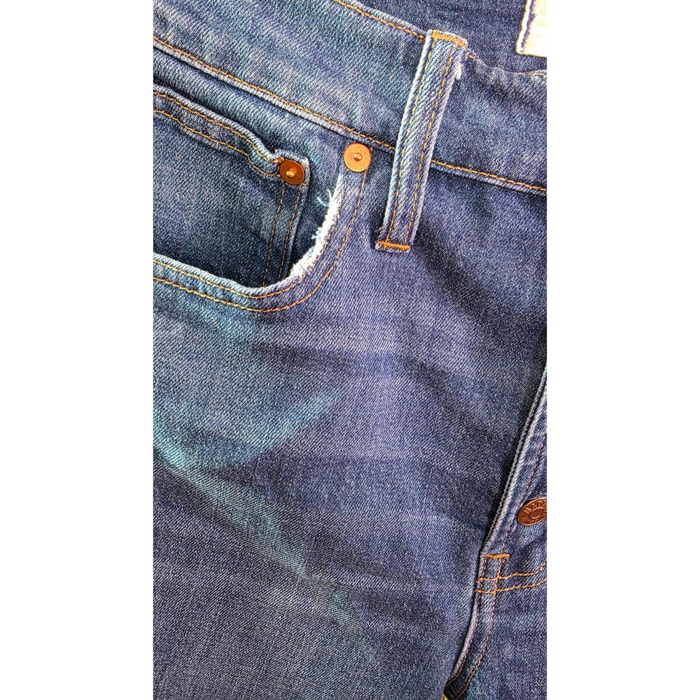Madewell The Perfect Vintage Jean Button Fly Distressed Blue Denim Size 28 - Picture 6 of 9